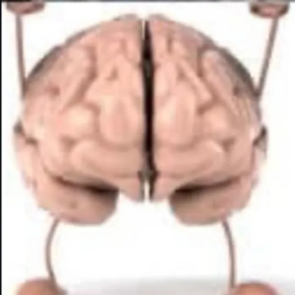An illustration of a brain lifting a barbell